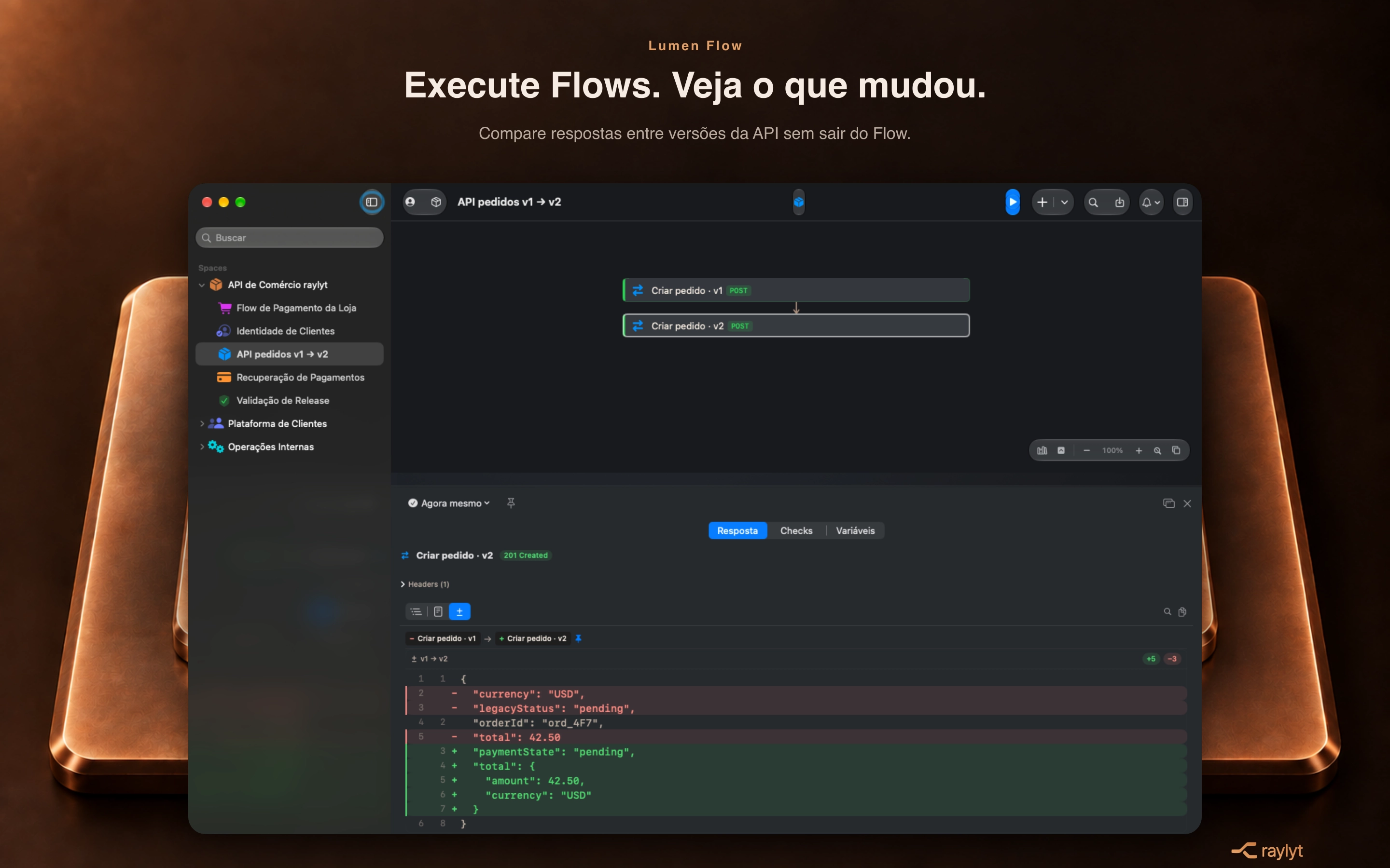 Diff de Execuções