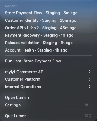 Menu Bar