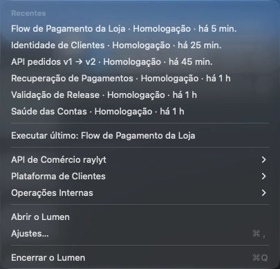 Barra de Menu